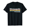 Minneapolis Minnesota Worn Stripes T-Shirt - Casual Everyday Wear Men Women - T-Shirt, Sweatshirt, Hoodie