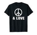 Peace Sign And Love T-Shirt - Unique Graphic Men Women - T-Shirt, Sweatshirt, Hoodie
