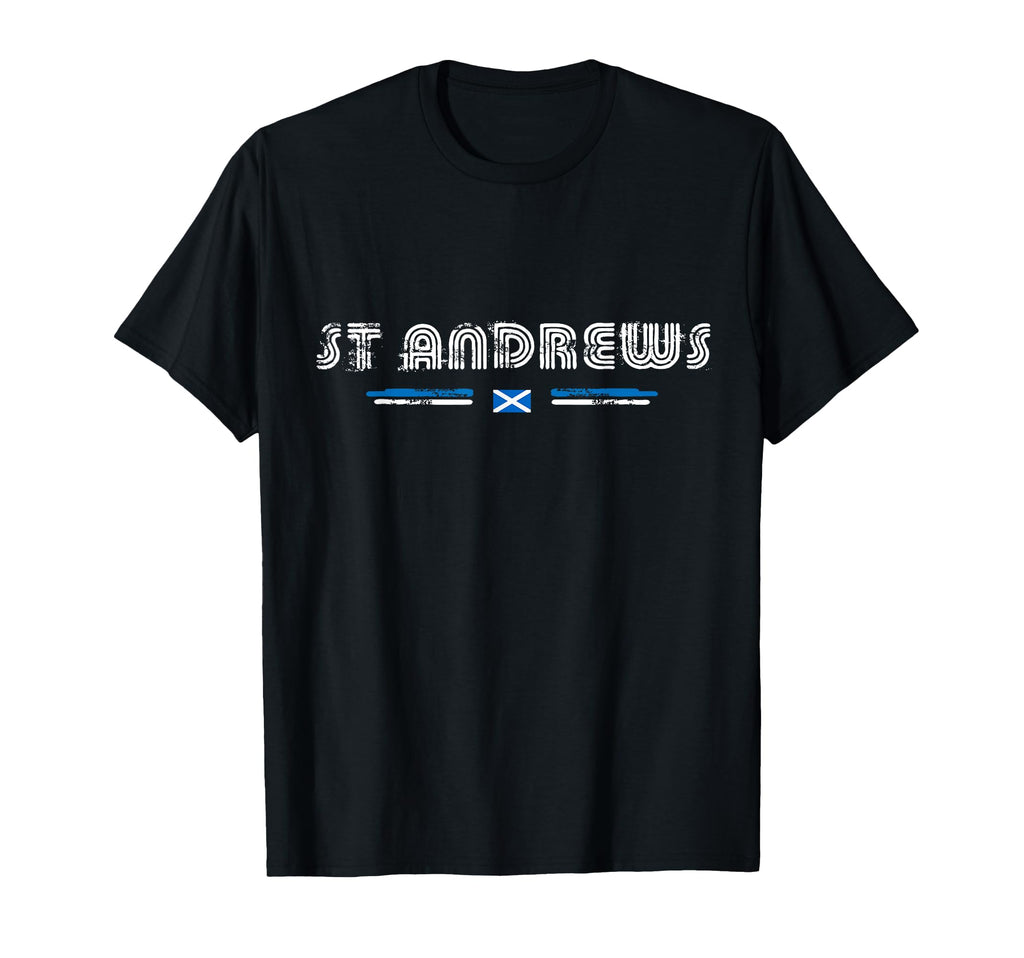 St Andrews Scotland 70S 80S Type T-Shirt - Casual Everyday Wear for Adults - T-Shirt, Sweatshirt, Hoodie