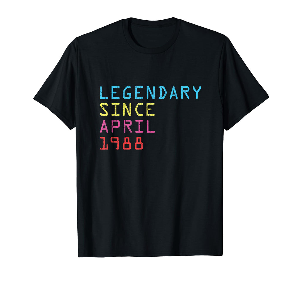 Legendary Since April 1988 Birthday T-Shirt - Graphic Print for Adults - T-Shirt, Sweatshirt, Hoodie