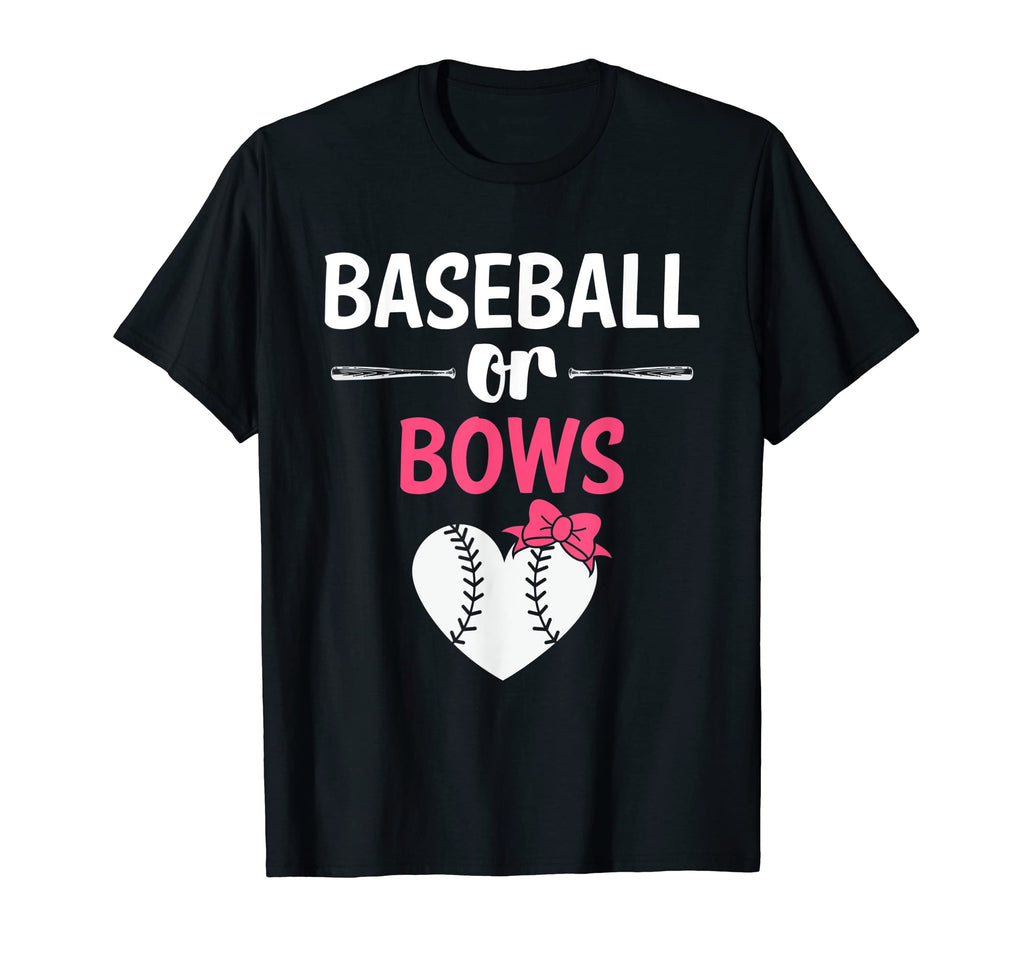 Team Or Team Baseballs Or Bows Gender T-Shirt - Trendy Graphic for Adults - T-Shirt, Sweatshirt, Hoodie