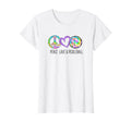 Pickleball Purple Tie Dye Peace Love T-Shirt - Streetwear Style for Adults - T-Shirt, Sweatshirt, Hoodie