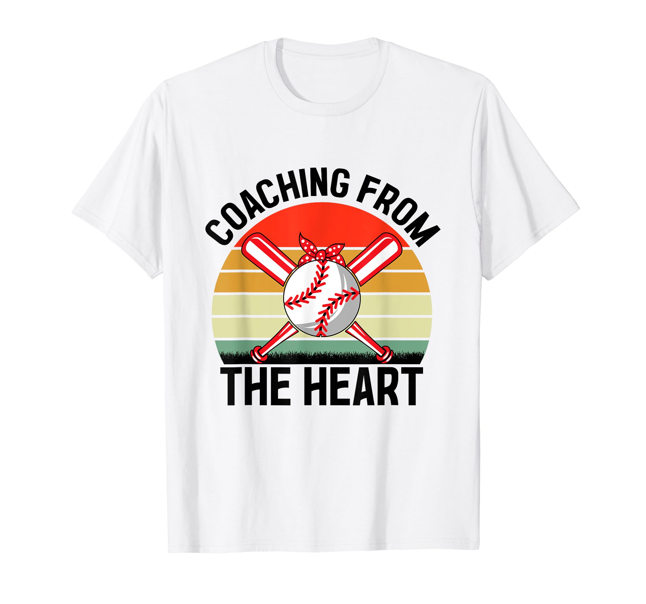 Coaching From Heart Baseball Player T-Shirt - Aesthetic Graphic Men Women - T-Shirt, Sweatshirt, Hoodie