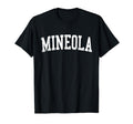 Mineola Ny Distressed White Varsity T-Shirt - Trendy Graphic Men Women - T-Shirt, Sweatshirt, Hoodie