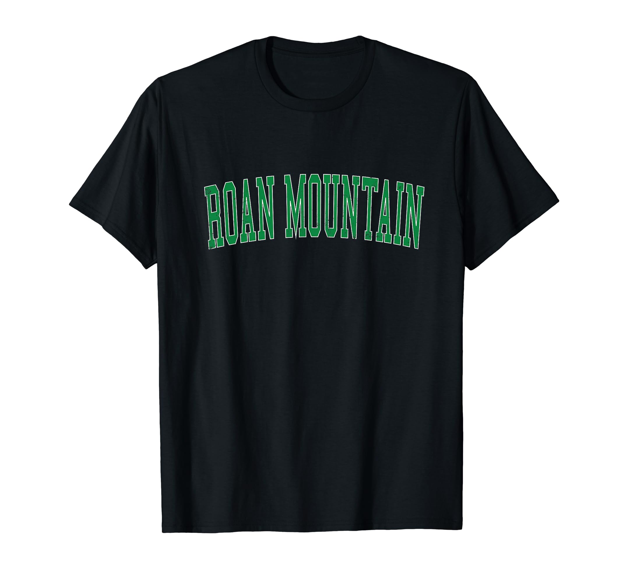Roan Mountain Distressed Green T-Shirt - Aesthetic Graphic for Adults - T-Shirt, Sweatshirt, Hoodie