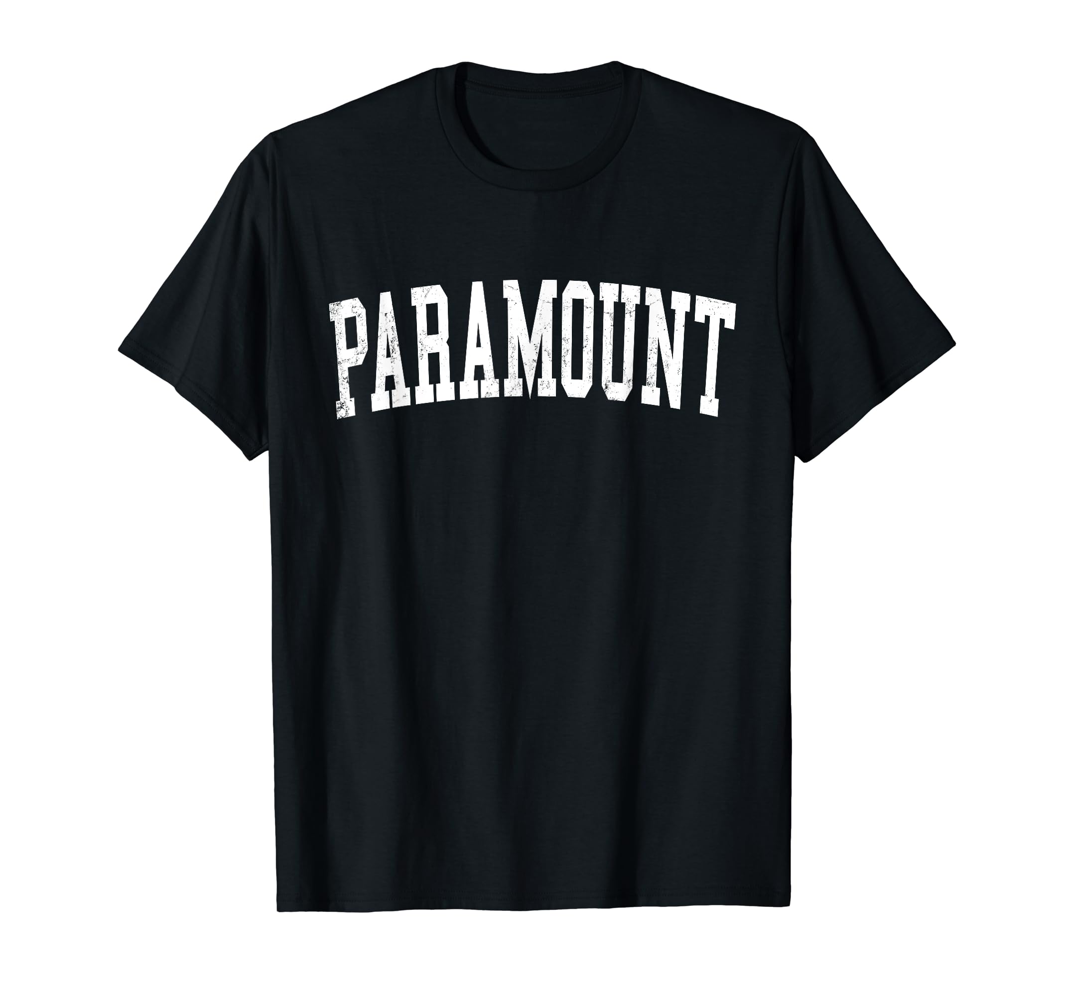 Paramount Ca Distressed White Varsity T-Shirt - Aesthetic Graphic Men Women - T-Shirt, Sweatshirt, Hoodie