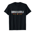 Brussels Belgium Austria 70S 80S Type T-Shirt - Minimalist Print Unisex - T-Shirt, Sweatshirt, Hoodie