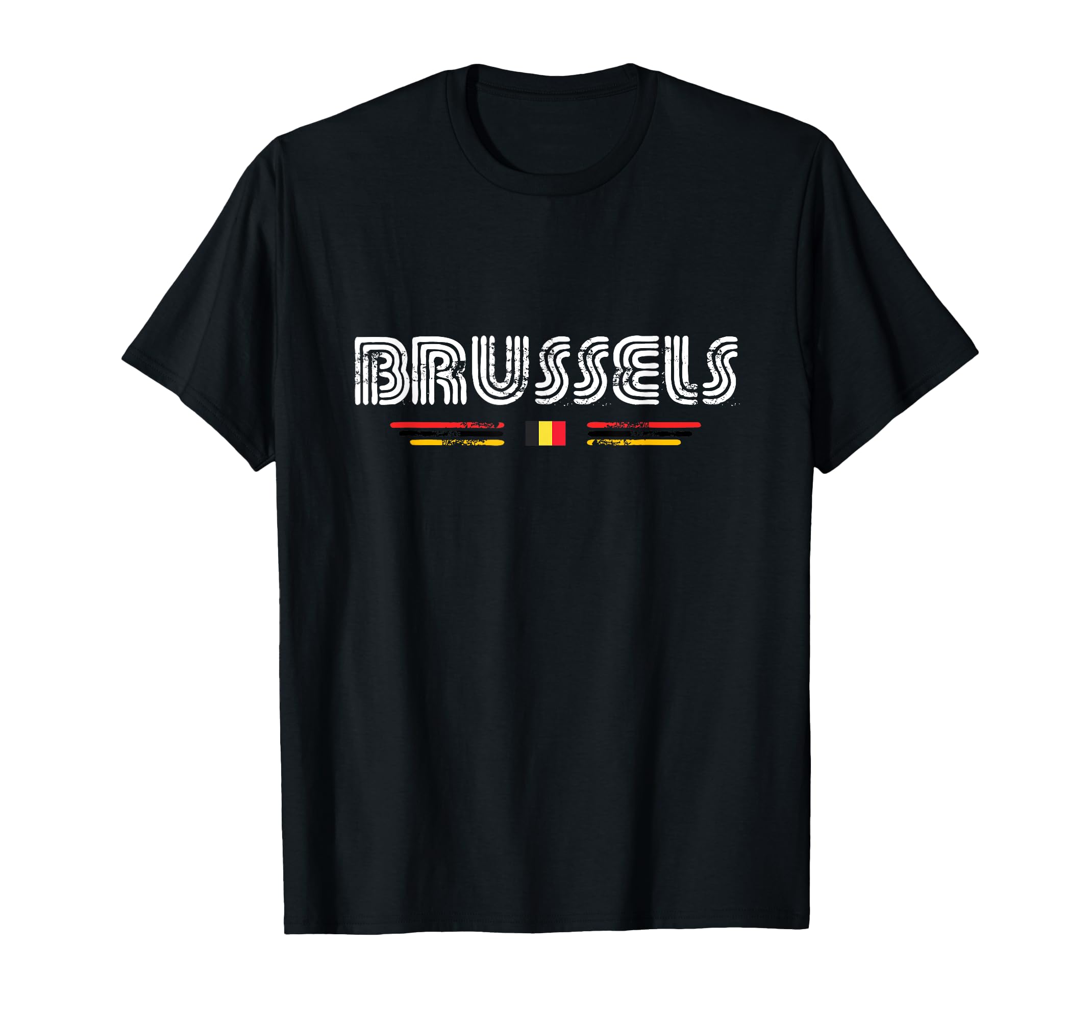 Brussels Belgium Austria 70S 80S Type T-Shirt - Minimalist Print Unisex - T-Shirt, Sweatshirt, Hoodie
