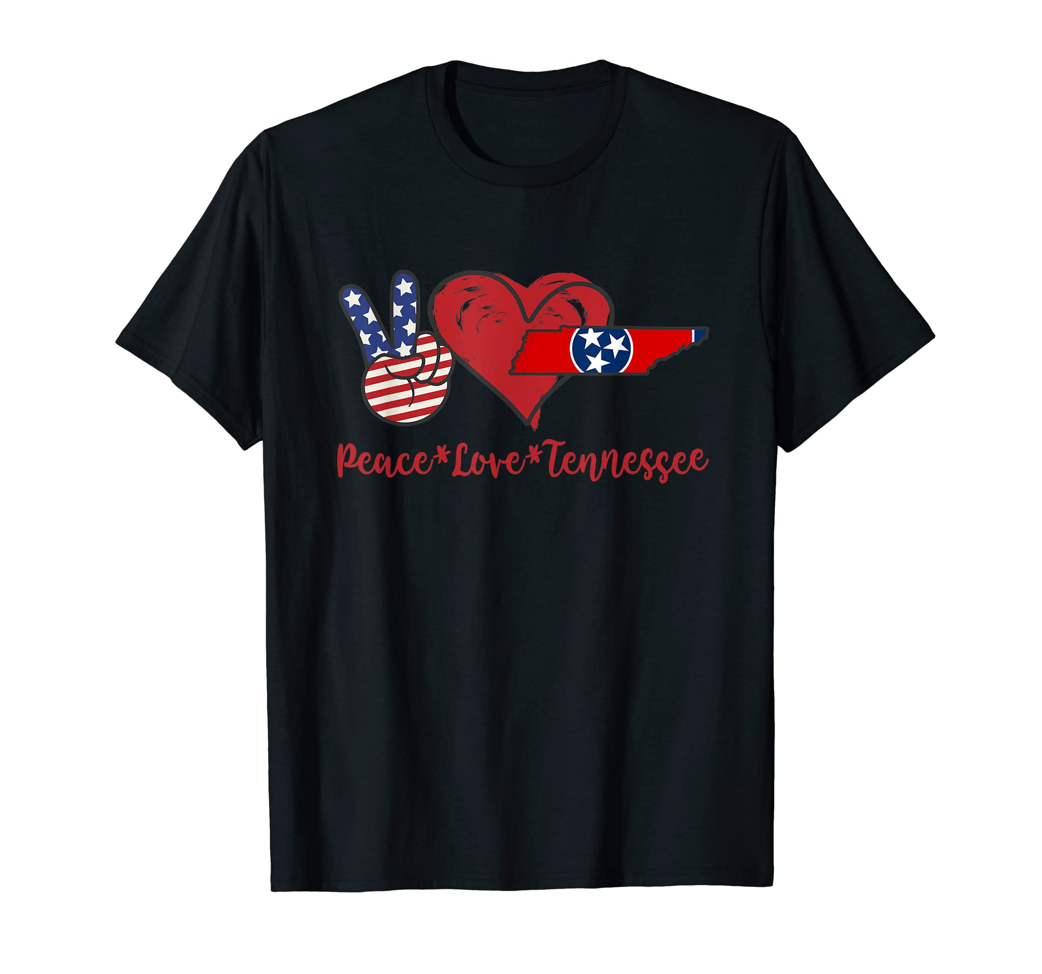Peace Love Tennessee T-Shirt - Graphic Print for Adults - T-Shirt, Sweatshirt, Hoodie