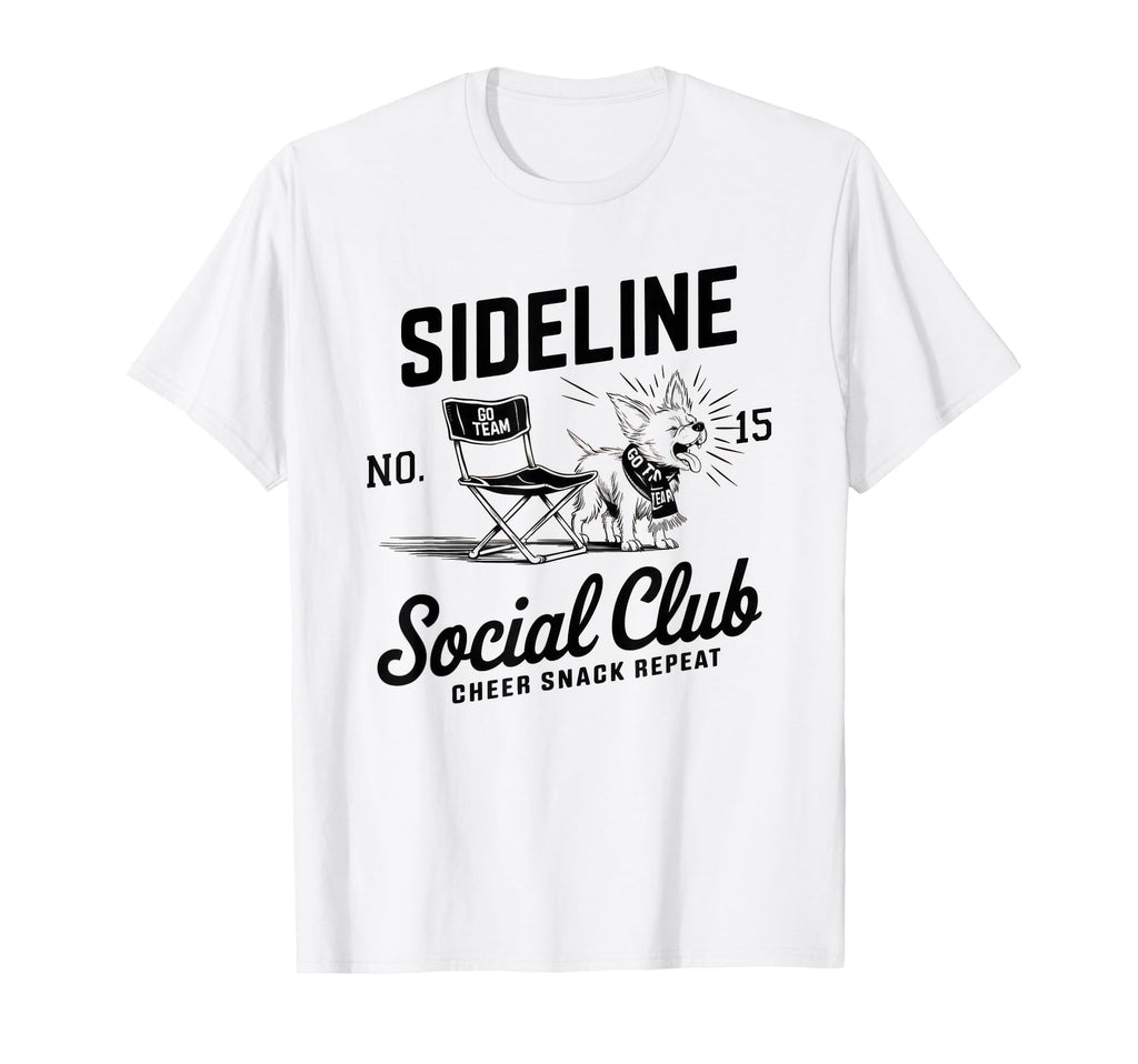 Sideline Social Club Soccer Mom Game T-Shirt - Unique Graphic for Adults - T-Shirt, Sweatshirt, Hoodie