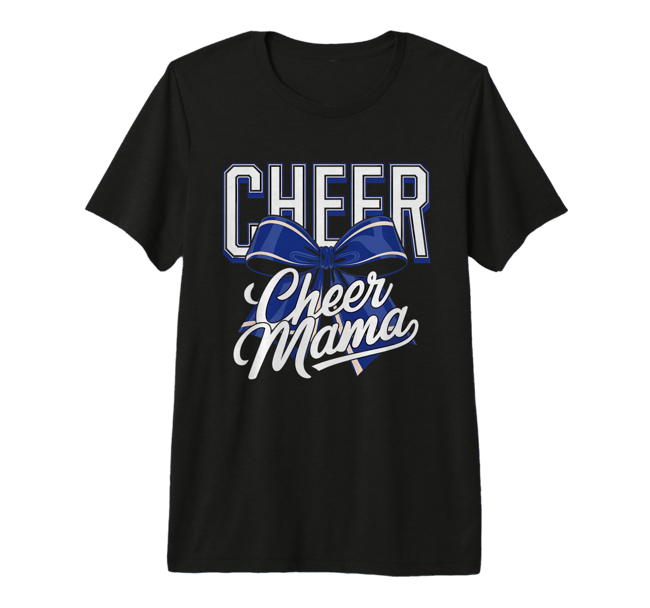 Cheer Mom Mother Bow Cheerleader T-Shirt - Casual Everyday Wear Men Women - T-Shirt, Sweatshirt, Hoodie