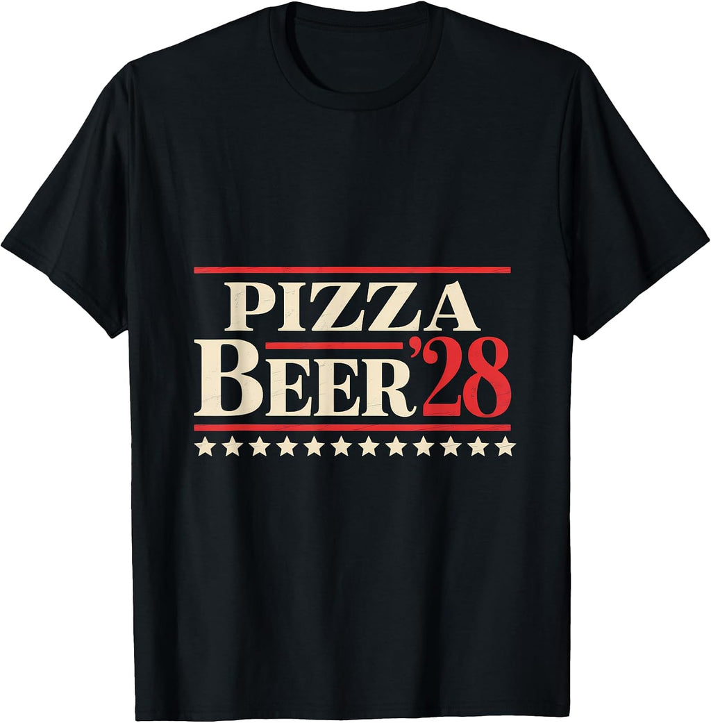 Pizza Beer Fun Lovers Humor Political - Adult & Kids T-Shirts, Sweatshirts & Hoodies apparel design preview 1