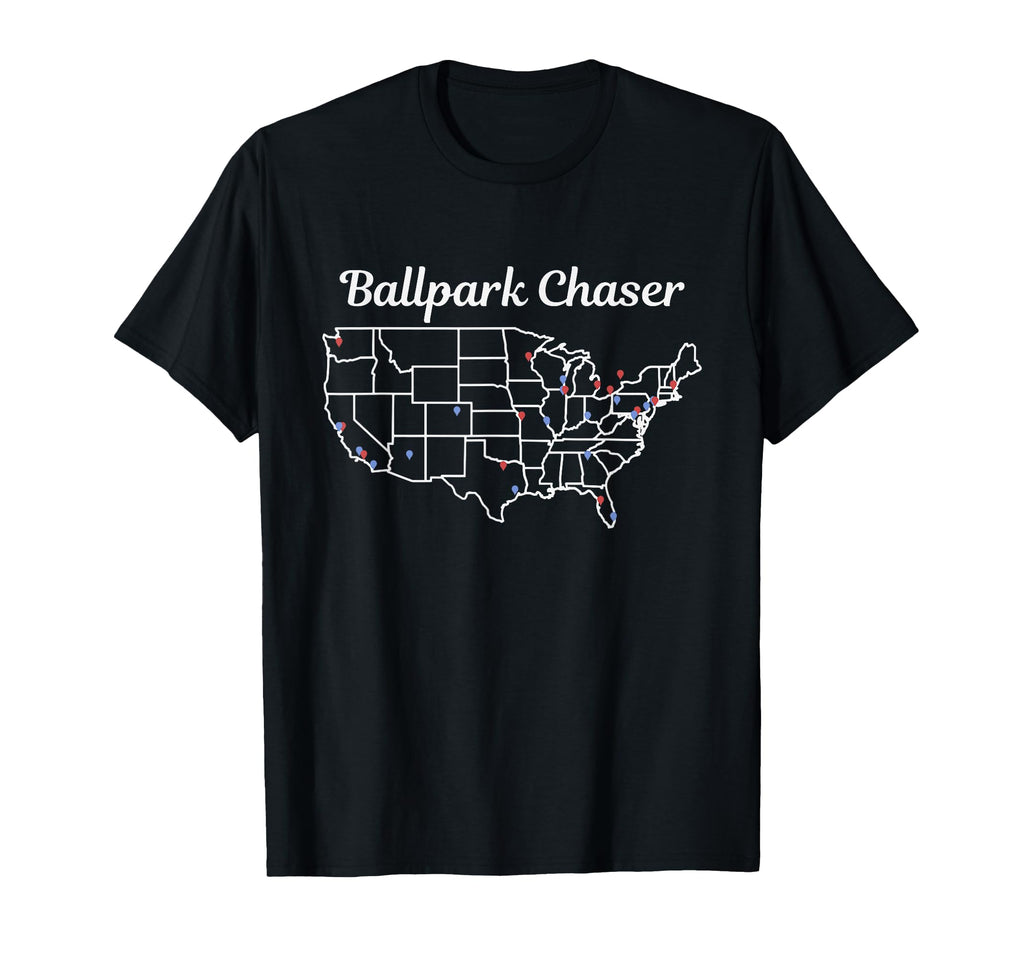 Ballpark Chaser Baseball Stadiums T-Shirt - Aesthetic Graphic Men Women - T-Shirt, Sweatshirt, Hoodie