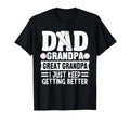 Dad Grandpa Great Grandpa Funny Baseball T-Shirt - Graphic Print Men Women - T-Shirt, Sweatshirt, Hoodie