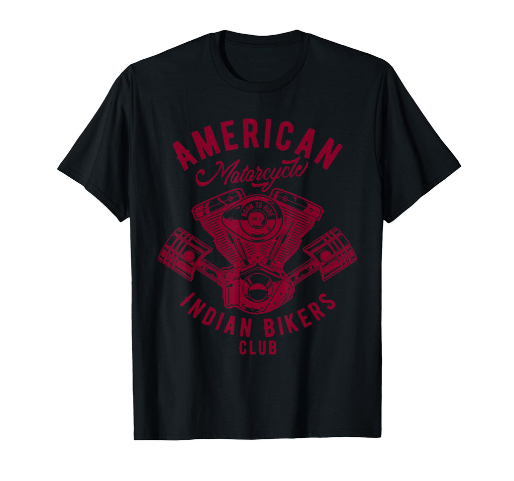 American Motorcycle Indian Bikers T-Shirt - Casual Everyday Wear Unisex - T-Shirt, Sweatshirt, Hoodie