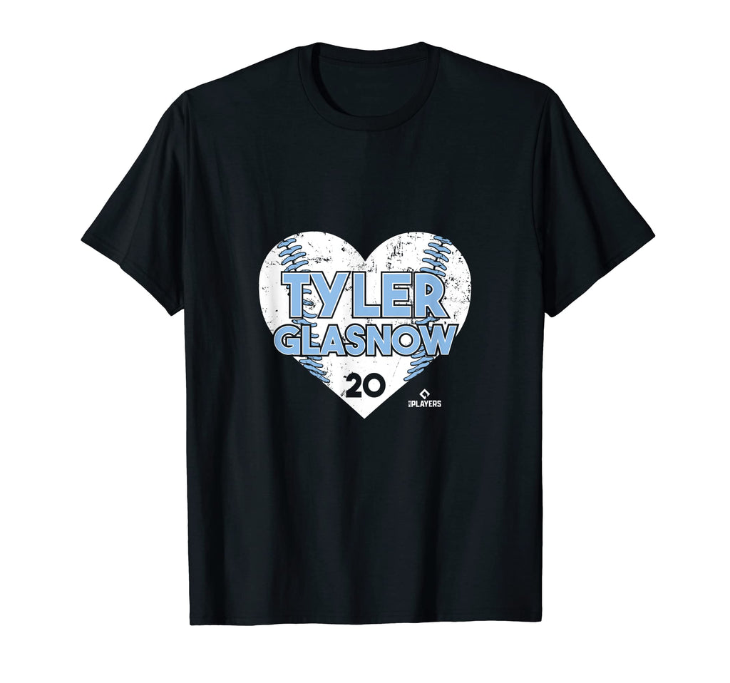 Tyler Glasnow Heart Baseball T-Shirt - Novelty Apparel for Adults - T-Shirt, Sweatshirt, Hoodie