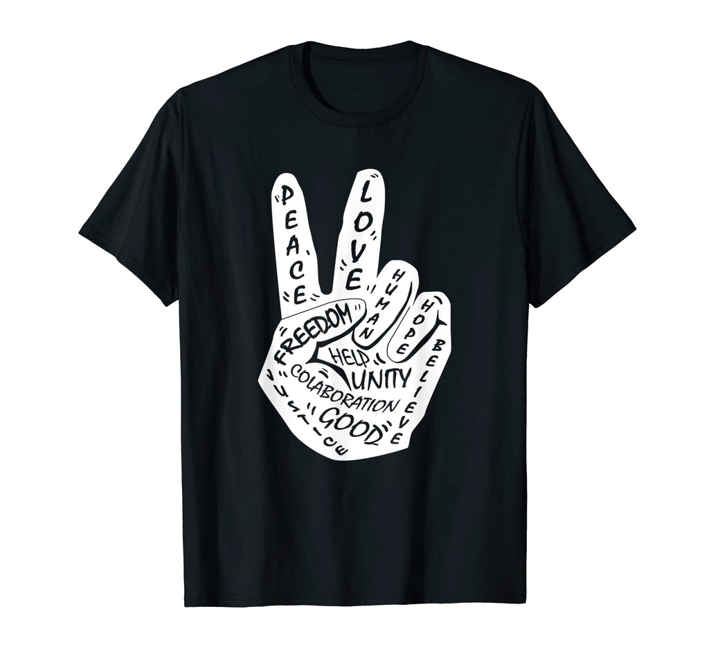 Peace Love Freedom Love Peace T-Shirt - Fun Novelty Design Men Women - T-Shirt, Sweatshirt, Hoodie