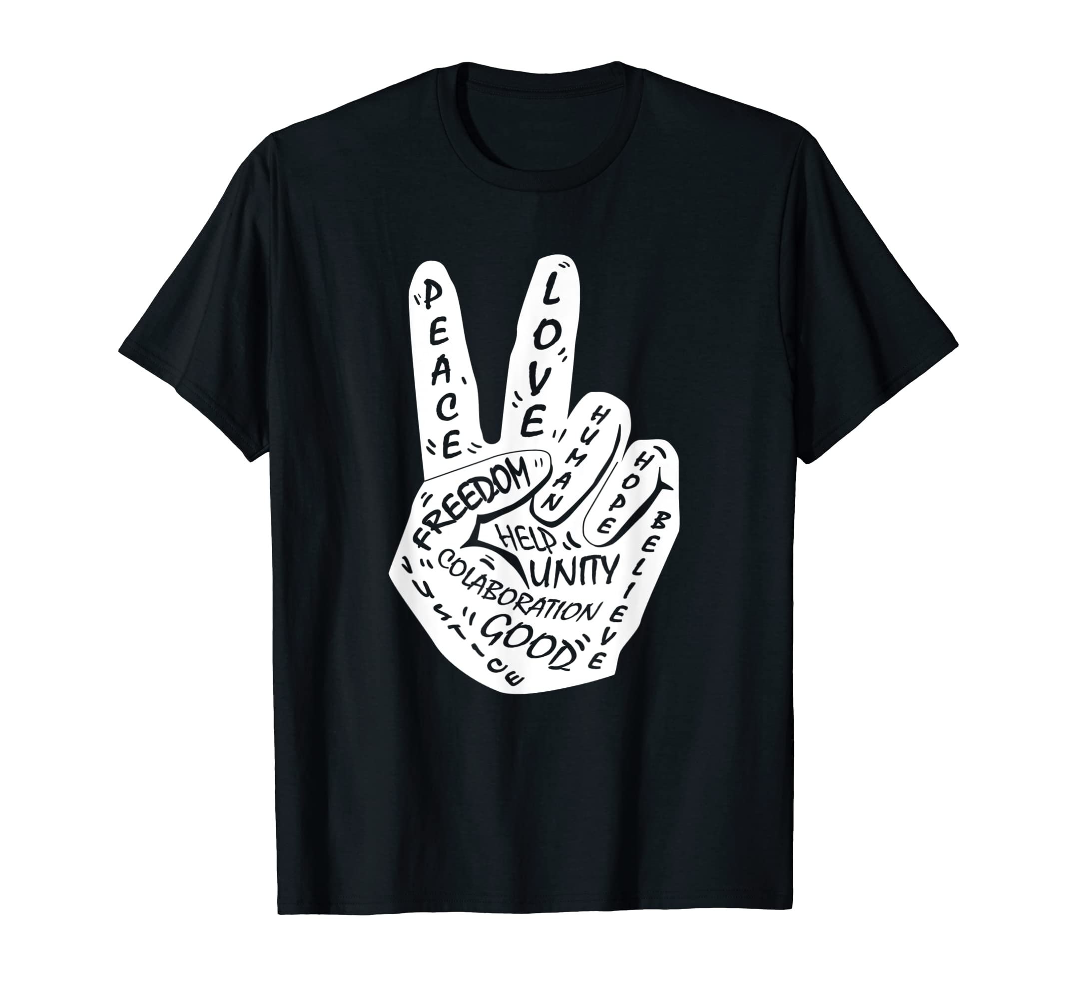 Peace Love Freedom Love Peace T-Shirt - Fun Novelty Design Men Women - T-Shirt, Sweatshirt, Hoodie