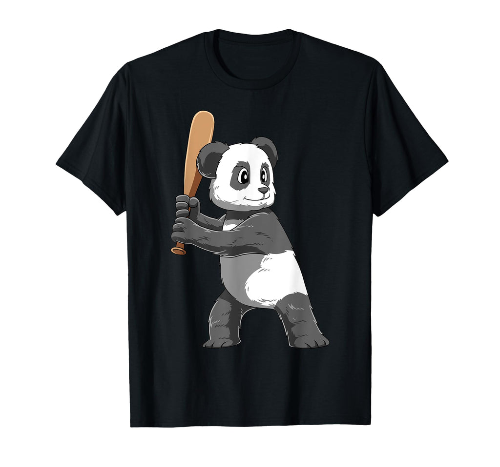 Panda Baseball Panda Playing T-Shirt - Casual Everyday Wear Unisex - T-Shirt, Sweatshirt, Hoodie