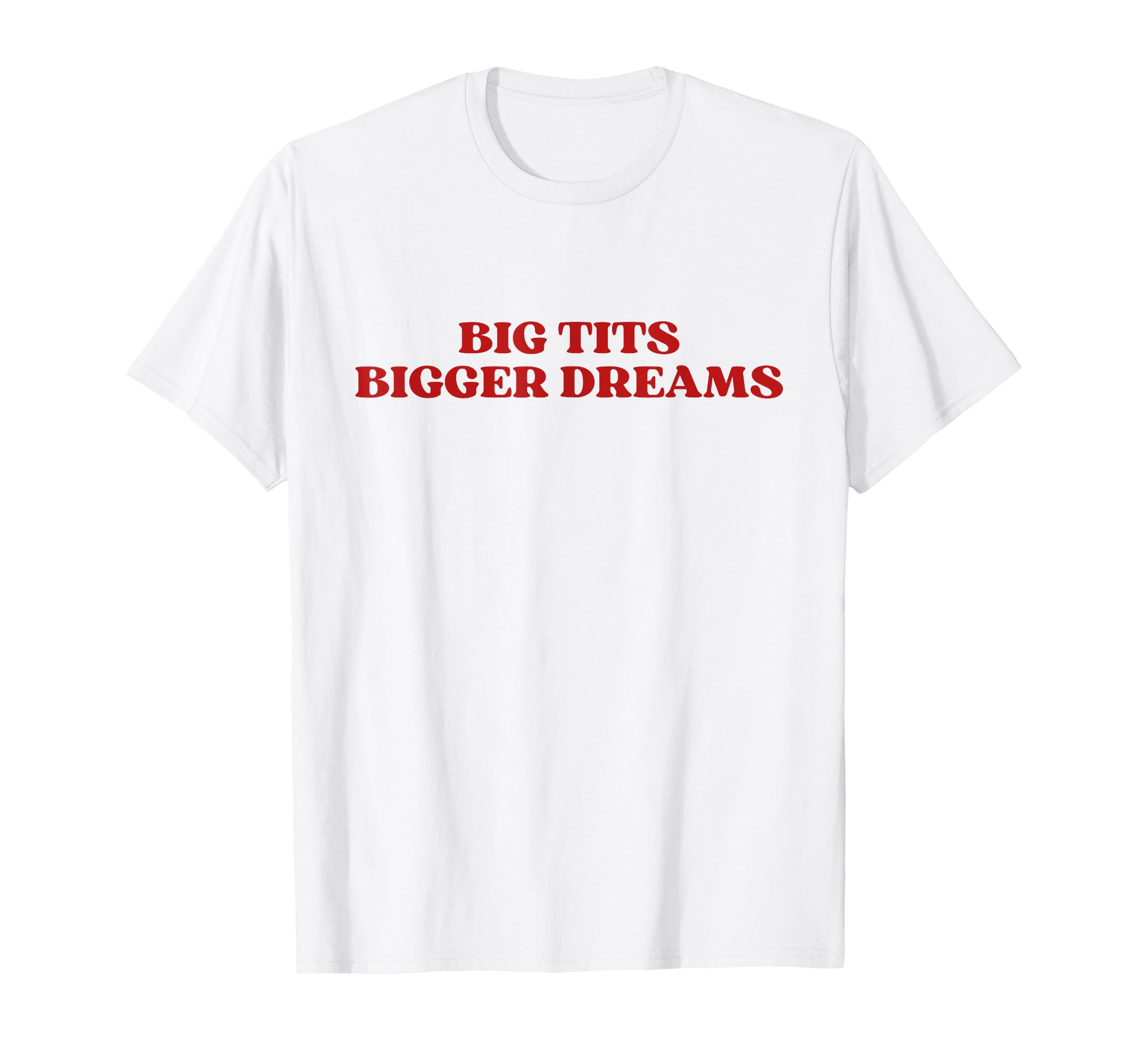 Big Tits Bigger Dreams Y2K Aesthetic T-Shirt - Minimalist Print for Adults - T-Shirt, Sweatshirt, Hoodie