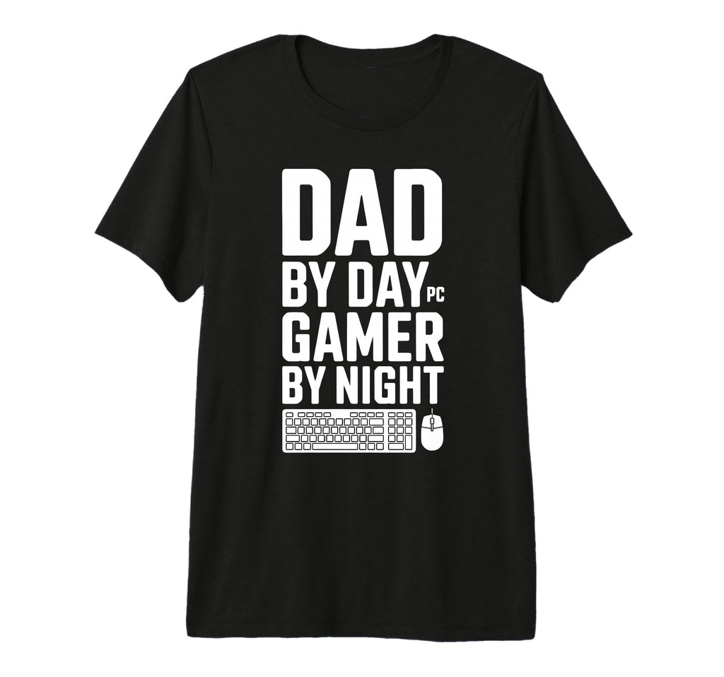 Dad Day Gamer Night Pc Gaming Tri T-Shirt - Minimalist Print for Adults - T-Shirt, Sweatshirt, Hoodie