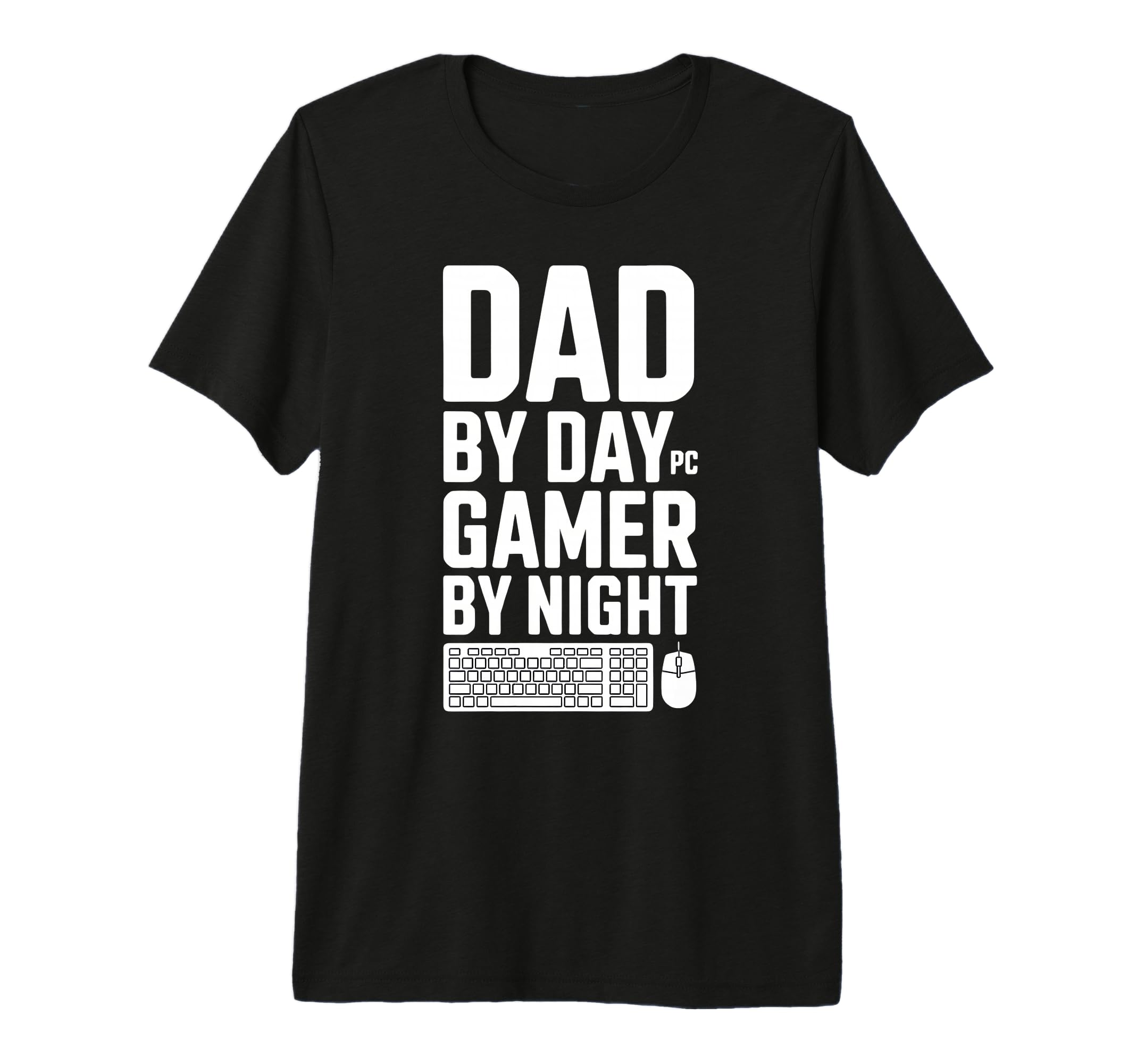 Dad Day Gamer Night Pc Gaming Tri T-Shirt - Minimalist Print for Adults - T-Shirt, Sweatshirt, Hoodie
