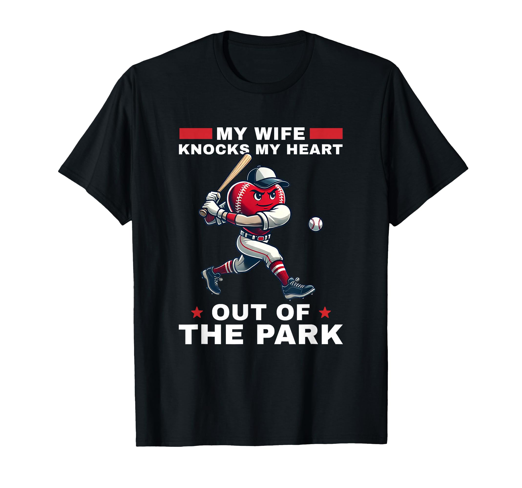 Mens Valentines Day Baseball I Love T-Shirt - Novelty Apparel for Adults - T-Shirt, Sweatshirt, Hoodie