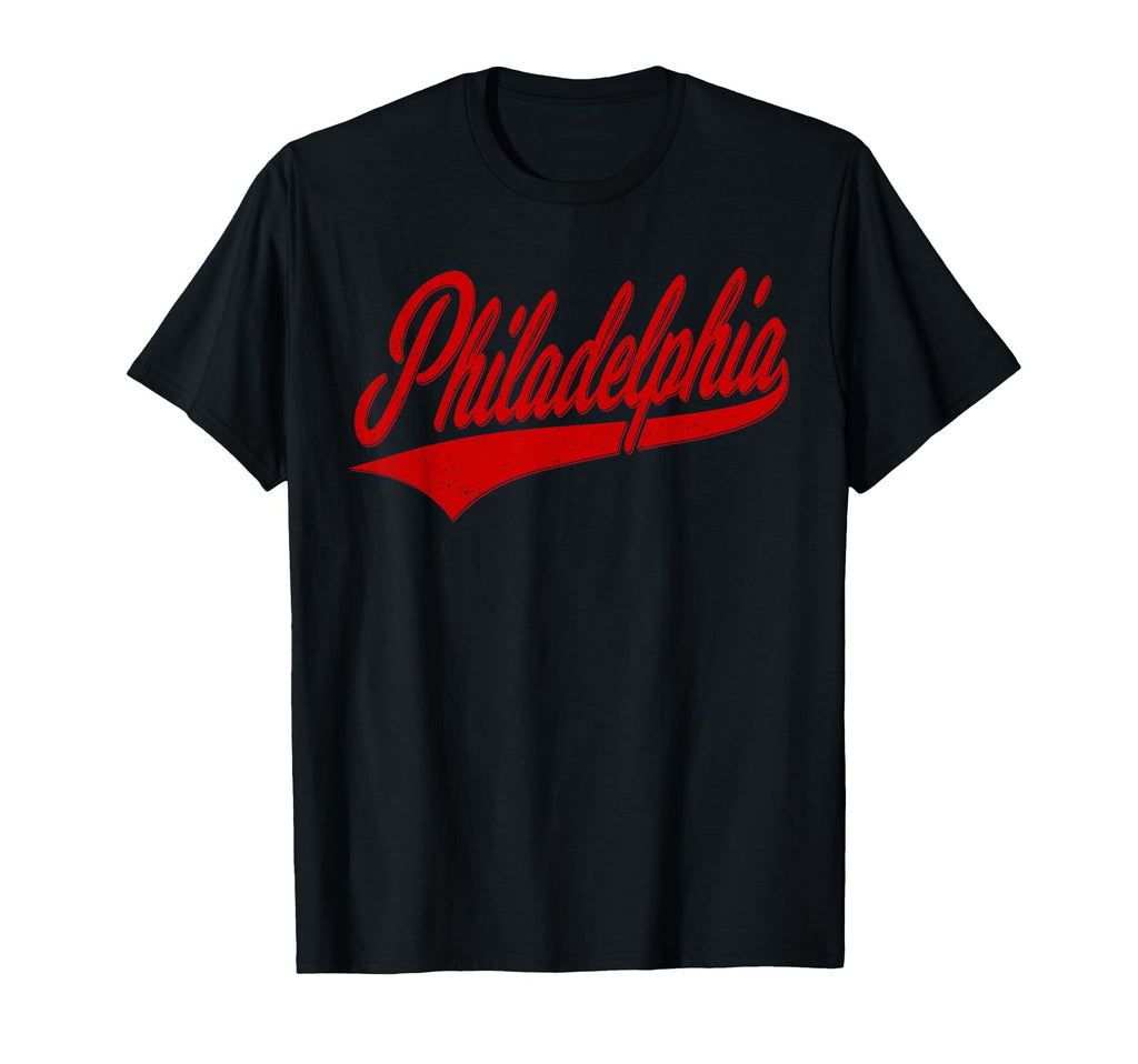 Philadelphia Pa Varsity Script T-Shirt - Custom Art Print for Adults - T-Shirt, Sweatshirt, Hoodie
