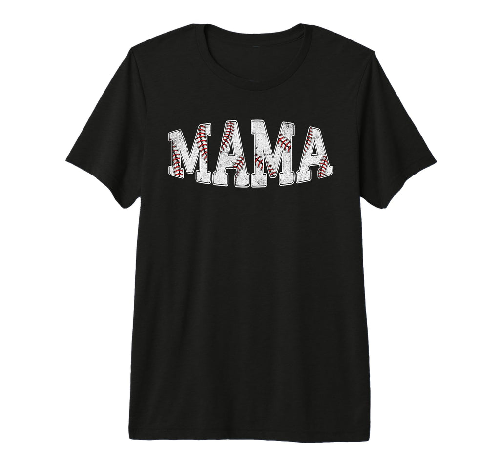 Baseball Mama Mom Mothers Day Tri Blend T-Shirt - Novelty Apparel Unisex - T-Shirt, Sweatshirt, Hoodie