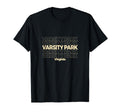 Varsity Park Virginia Repeating Text T-Shirt - Unique Graphic Men Women - T-Shirt, Sweatshirt, Hoodie