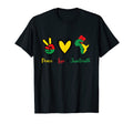 Peace Love Juneteenth T-Shirt - Casual Everyday Wear for Adults - T-Shirt, Sweatshirt, Hoodie