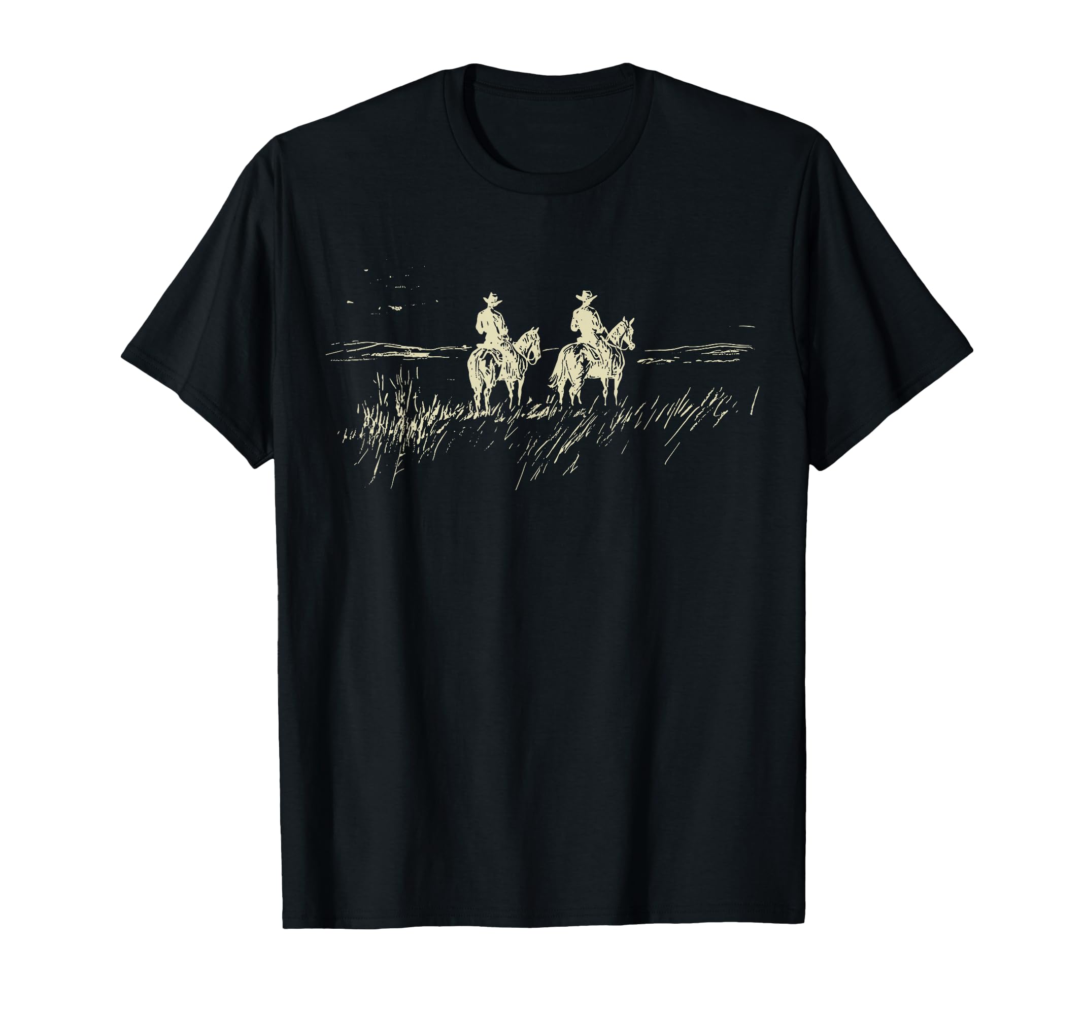 Cowboys Horizon Western Cowboy Rodeo T-Shirt - Minimalist Print Men Women - T-Shirt, Sweatshirt, Hoodie