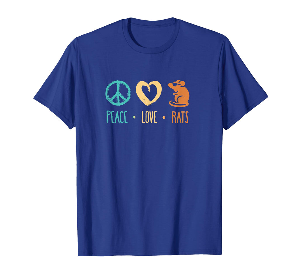 Peace Love Rats Pet Rat Lover T-Shirt - Trendy Graphic for Adults - T-Shirt, Sweatshirt, Hoodie