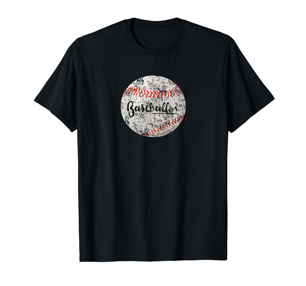 Baseballin Funny Baseball Mom Dad T-Shirt - Aesthetic Graphic for Adults - T-Shirt, Sweatshirt, Hoodie