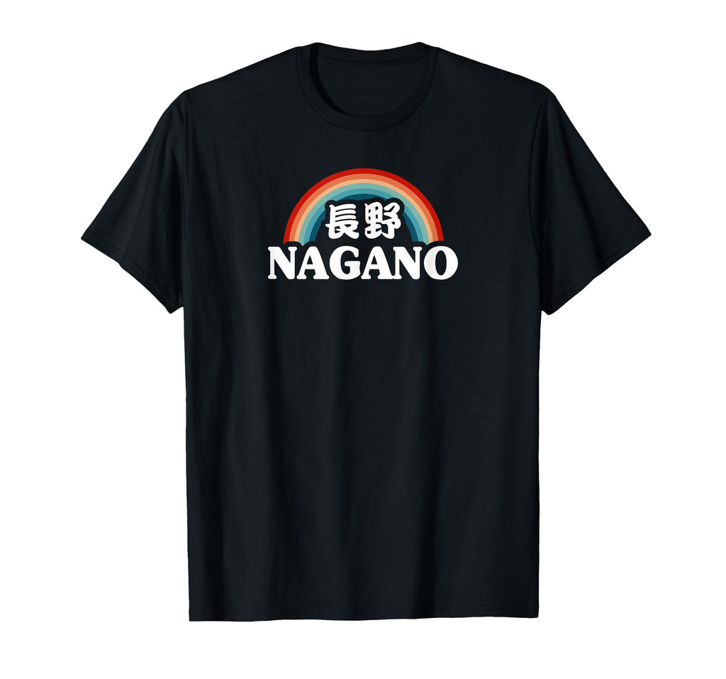 Nagano Japan Kanji Character Rainbow T-Shirt - Custom Art Print Men Women - T-Shirt, Sweatshirt, Hoodie