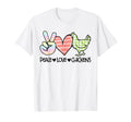 Peace Love Chickens Chicken Lover T-Shirt - Minimalist Print Men Women - T-Shirt, Sweatshirt, Hoodie