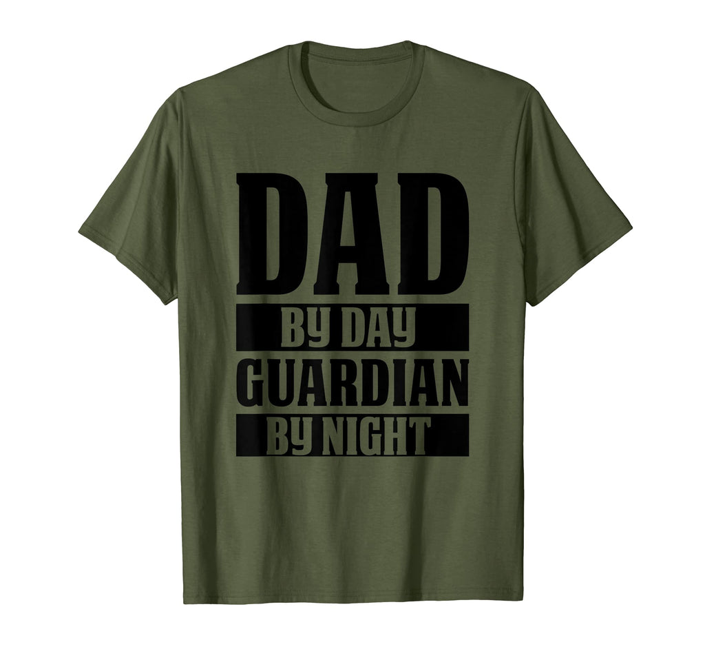 Mens Dad Day Guardian Night Funny T-Shirt - Fun Novelty Design Men Women - T-Shirt, Sweatshirt, Hoodie