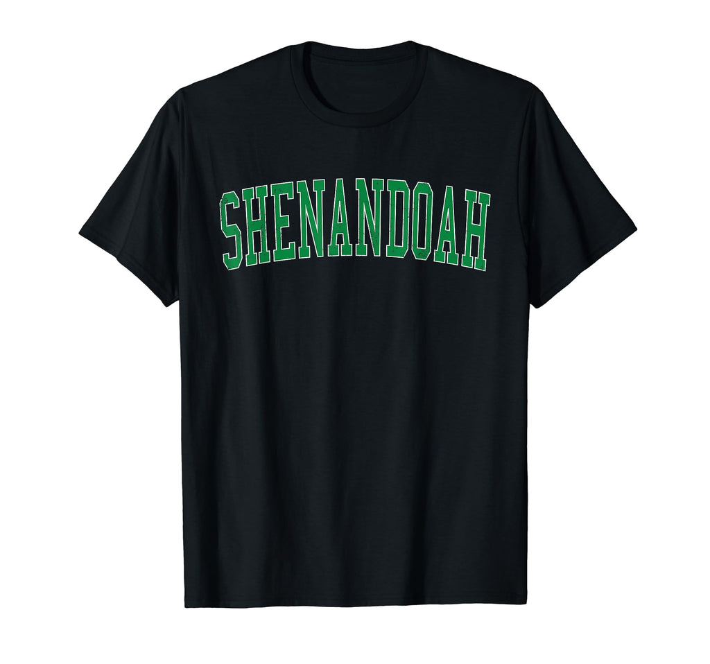 Shenandoah La Distressed Green Varsity T-Shirt - Graphic Print Men Women - T-Shirt, Sweatshirt, Hoodie