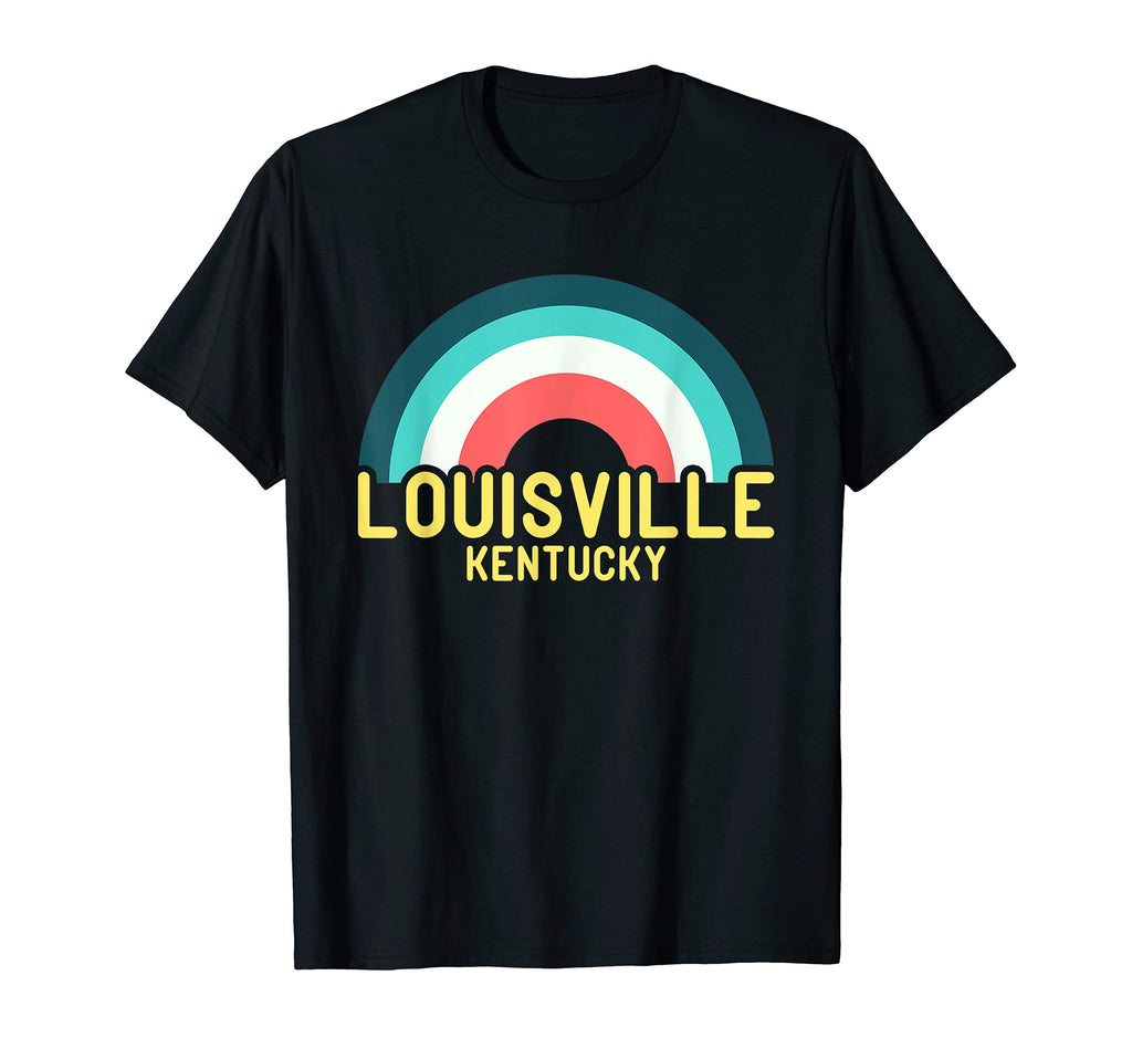 Louisville Kentucky Rainbow T-Shirt - Custom Art Print for Adults - T-Shirt, Sweatshirt, Hoodie