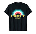 Louisville Kentucky Rainbow T-Shirt - Custom Art Print for Adults - T-Shirt, Sweatshirt, Hoodie
