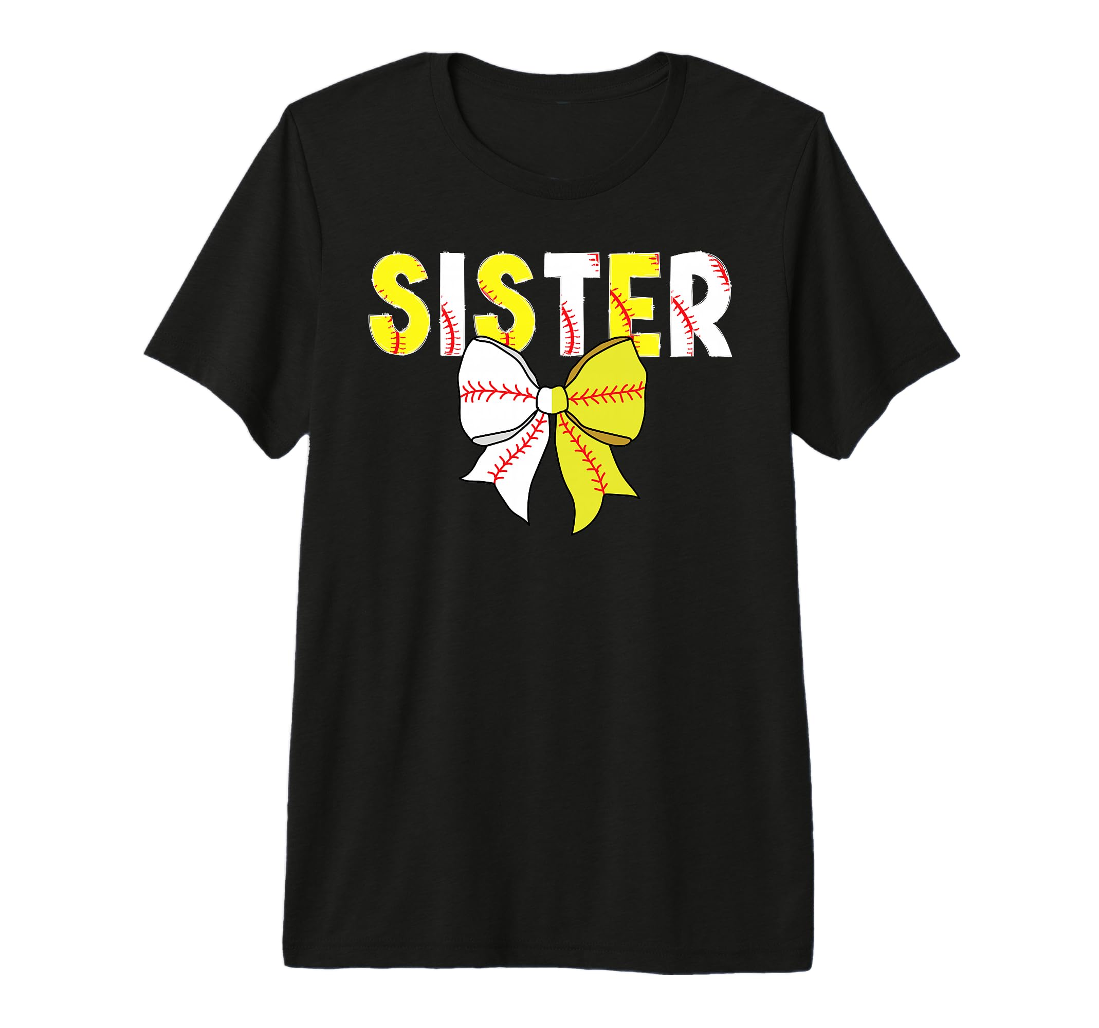 Baseball Softball Sister Coquette T-Shirt - Unique Graphic for Adults - T-Shirt, Sweatshirt, Hoodie