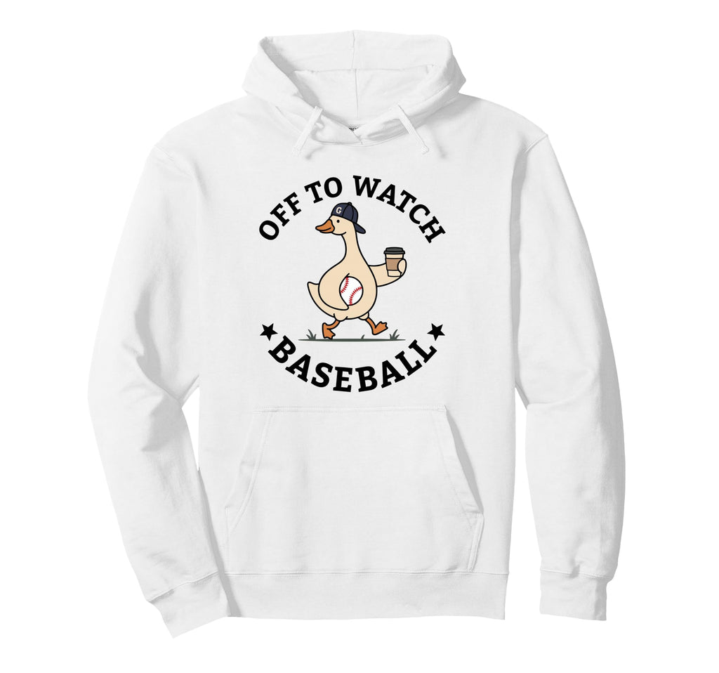 Off To Watch Baseball Mom Funny Goose Hoodie - Novelty Apparel Men Women - T-Shirt, Sweatshirt, Hoodie