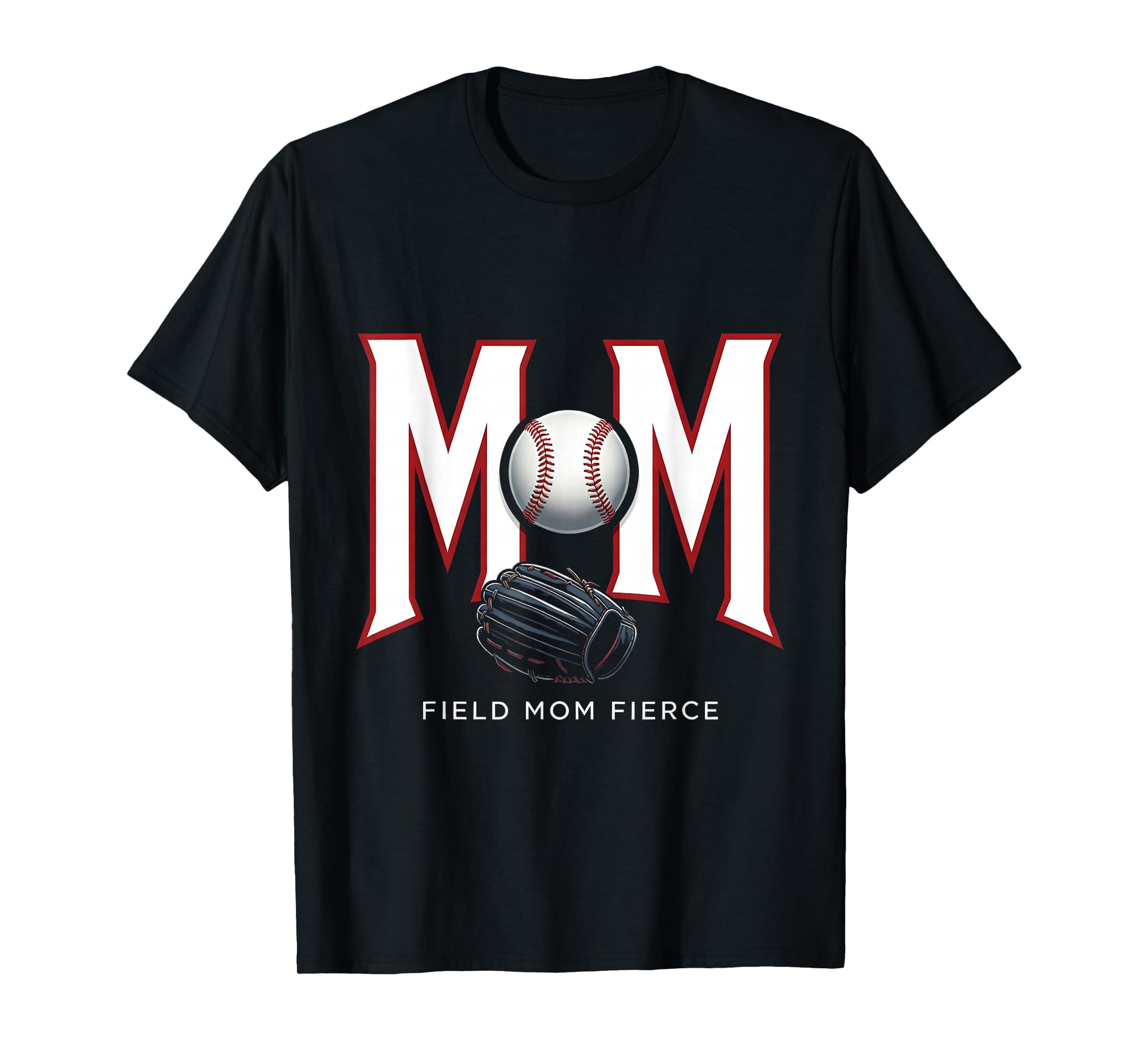Field Mom Fierce Baseball Mom T-Shirt - Aesthetic Graphic Men Women - T-Shirt, Sweatshirt, Hoodie