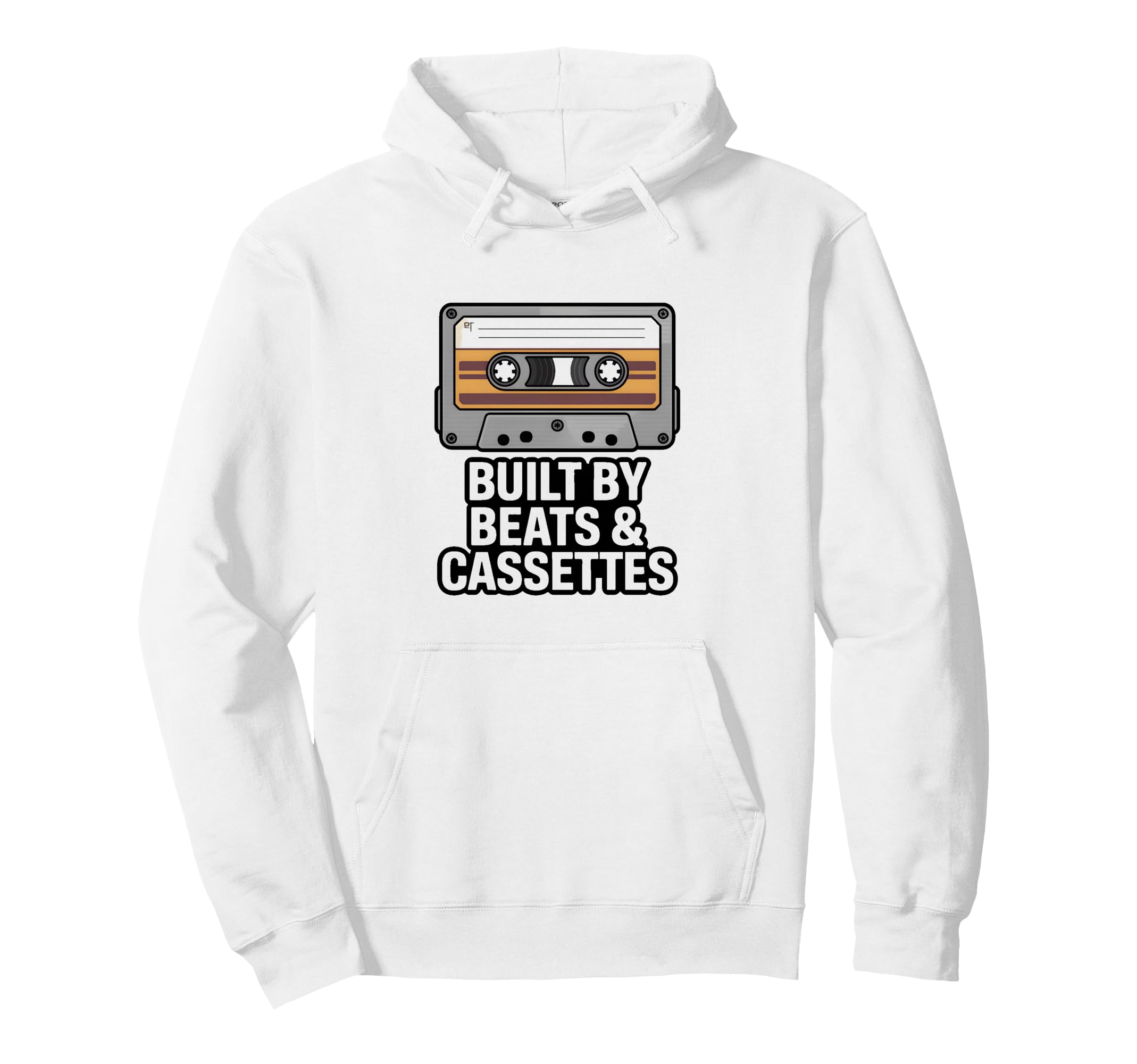 Built Beats And Cassettes Music Tape Hoodie - Trendy Graphic for Adults - T-Shirt, Sweatshirt, Hoodie