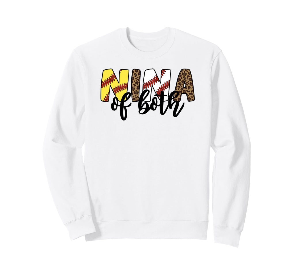 Leopard Nina Both Baseball Softball Sweatshirt - Trendy Graphic Men Women - T-Shirt, Sweatshirt, Hoodie