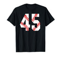 Baseball Mom 45 Jersey Baseball Favorite T-Shirt - Minimalist Print Unisex - T-Shirt, Sweatshirt, Hoodie