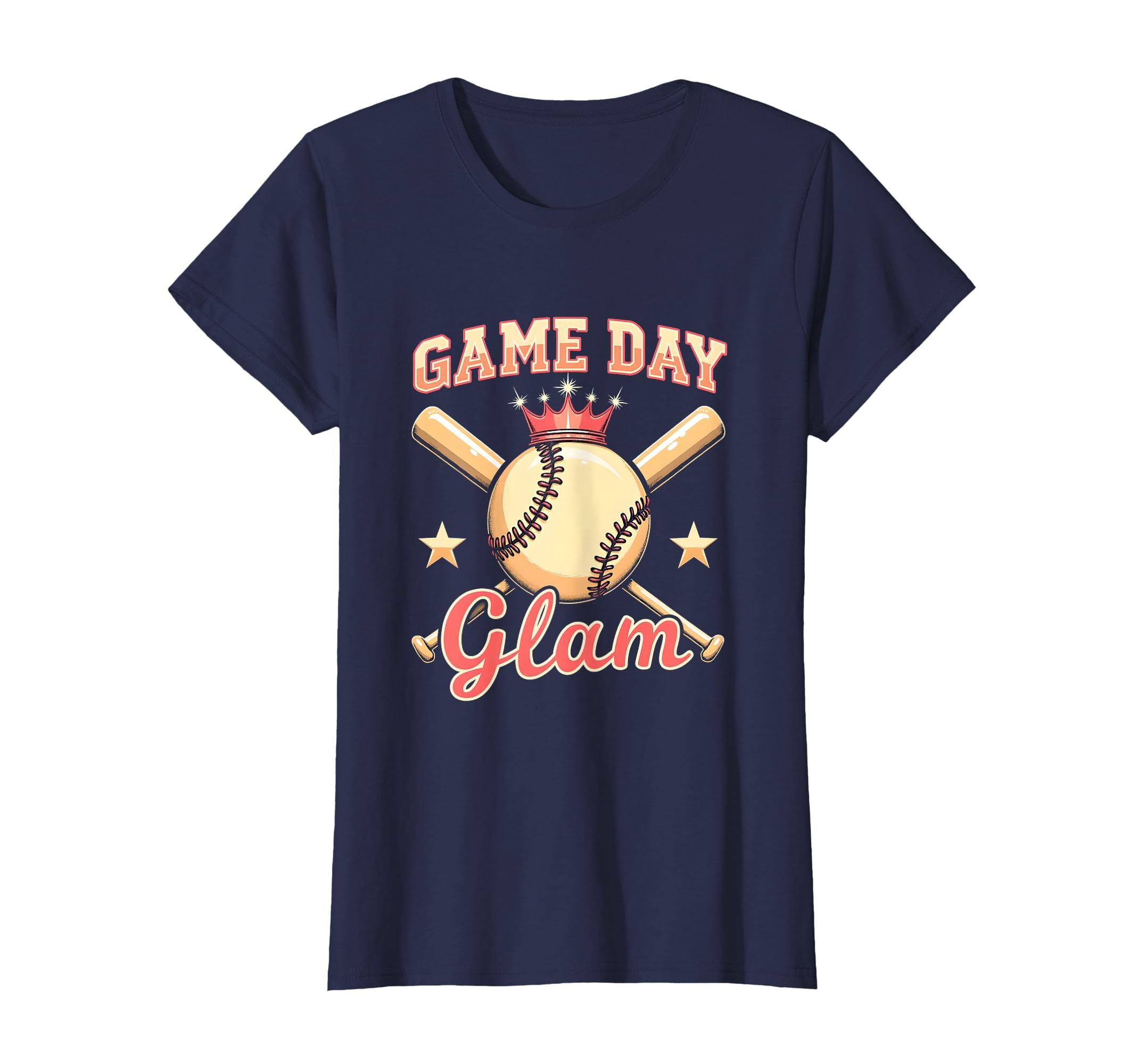 Game Day Glam Softball Mom T-Shirt - Novelty Apparel for Adults - T-Shirt, Sweatshirt, Hoodie