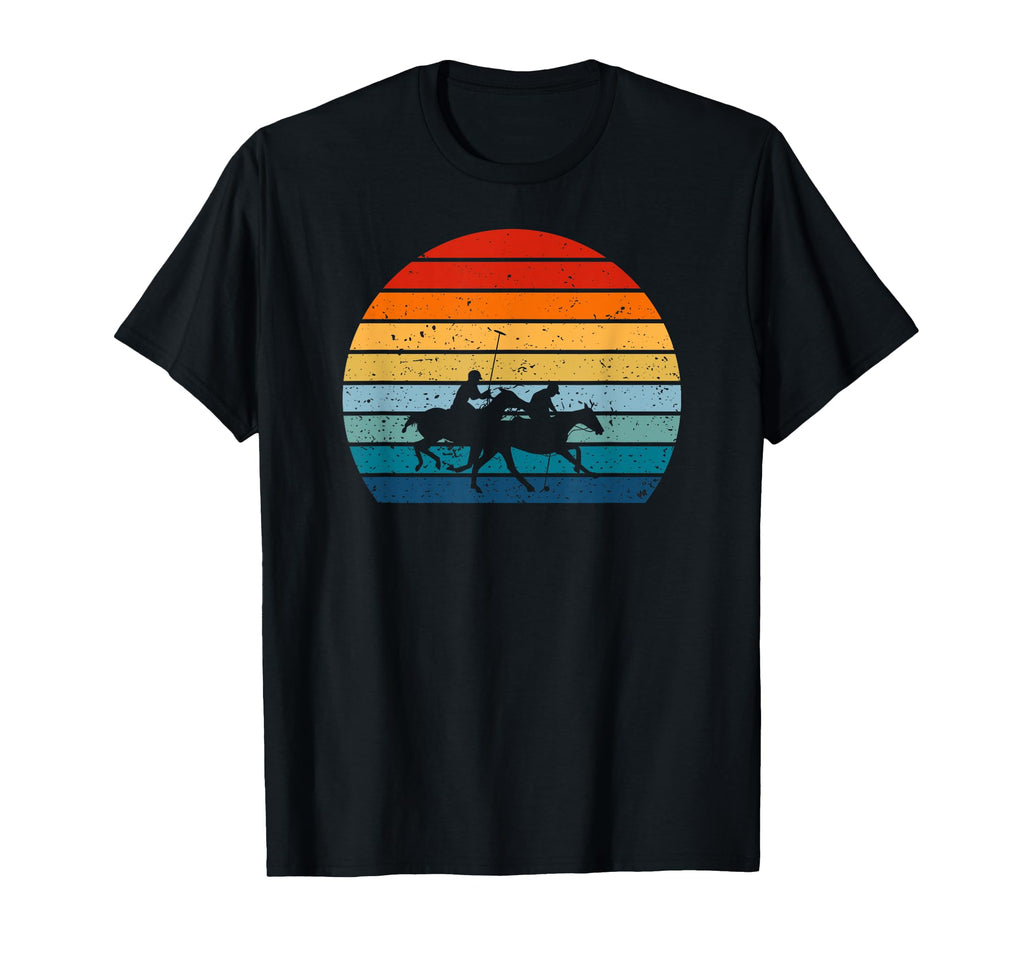 Horse Polo Player Sunset T-Shirt - Trendy Graphic Unisex - T-Shirt, Sweatshirt, Hoodie