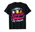 I Am Simple Love Baseball Beer Fan Funny T-Shirt - Streetwear Style Unisex - T-Shirt, Sweatshirt, Hoodie