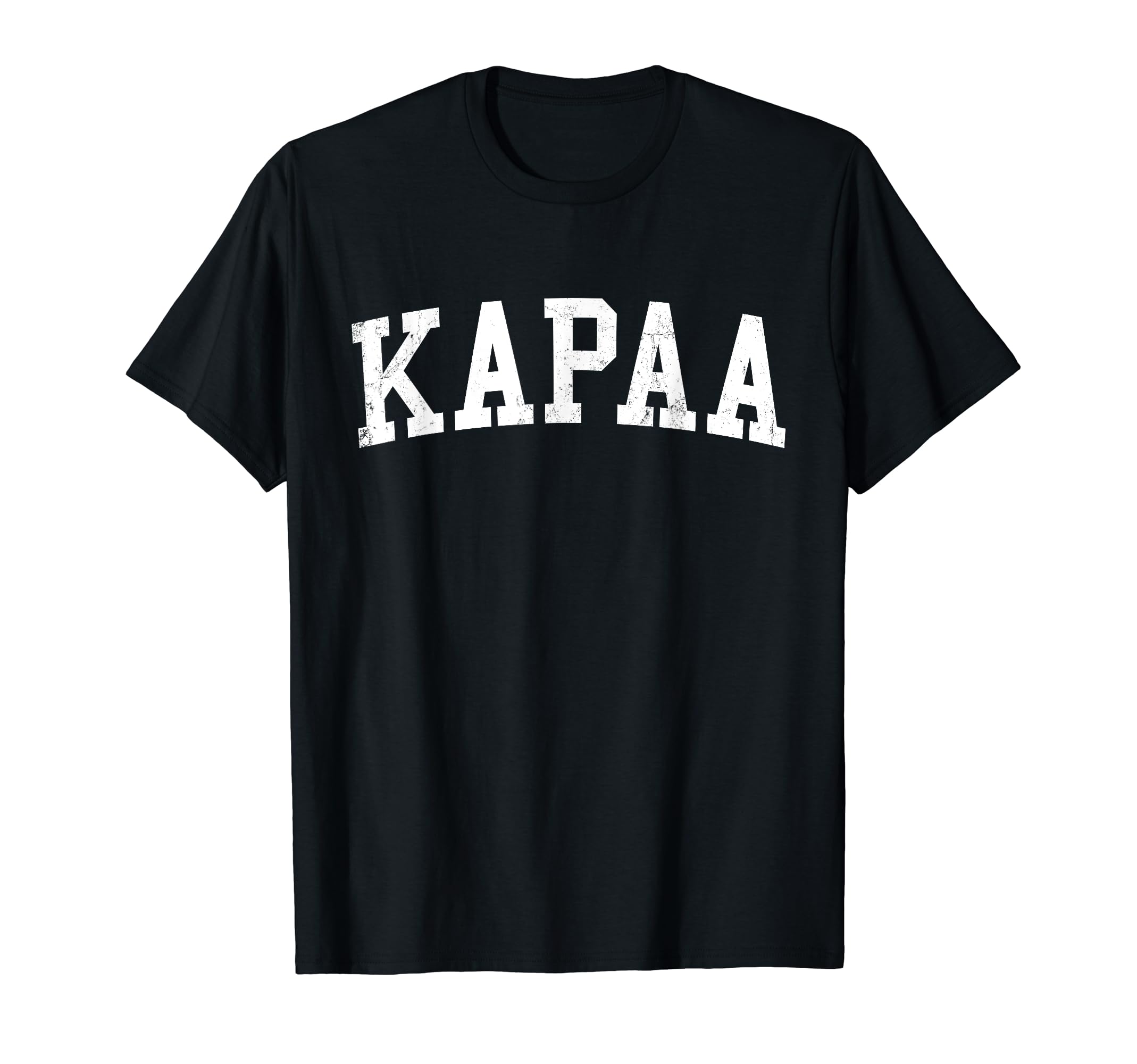 Kapaa Hi Distressed White Varsity T-Shirt - Fun Novelty Design Unisex - T-Shirt, Sweatshirt, Hoodie